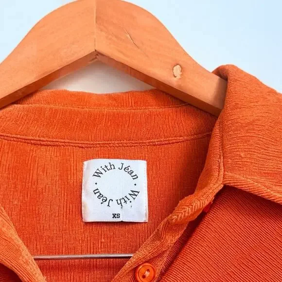 With Jean Andy Dress in Maple Orange XS Blogger‎ Summer Polo LA Spring